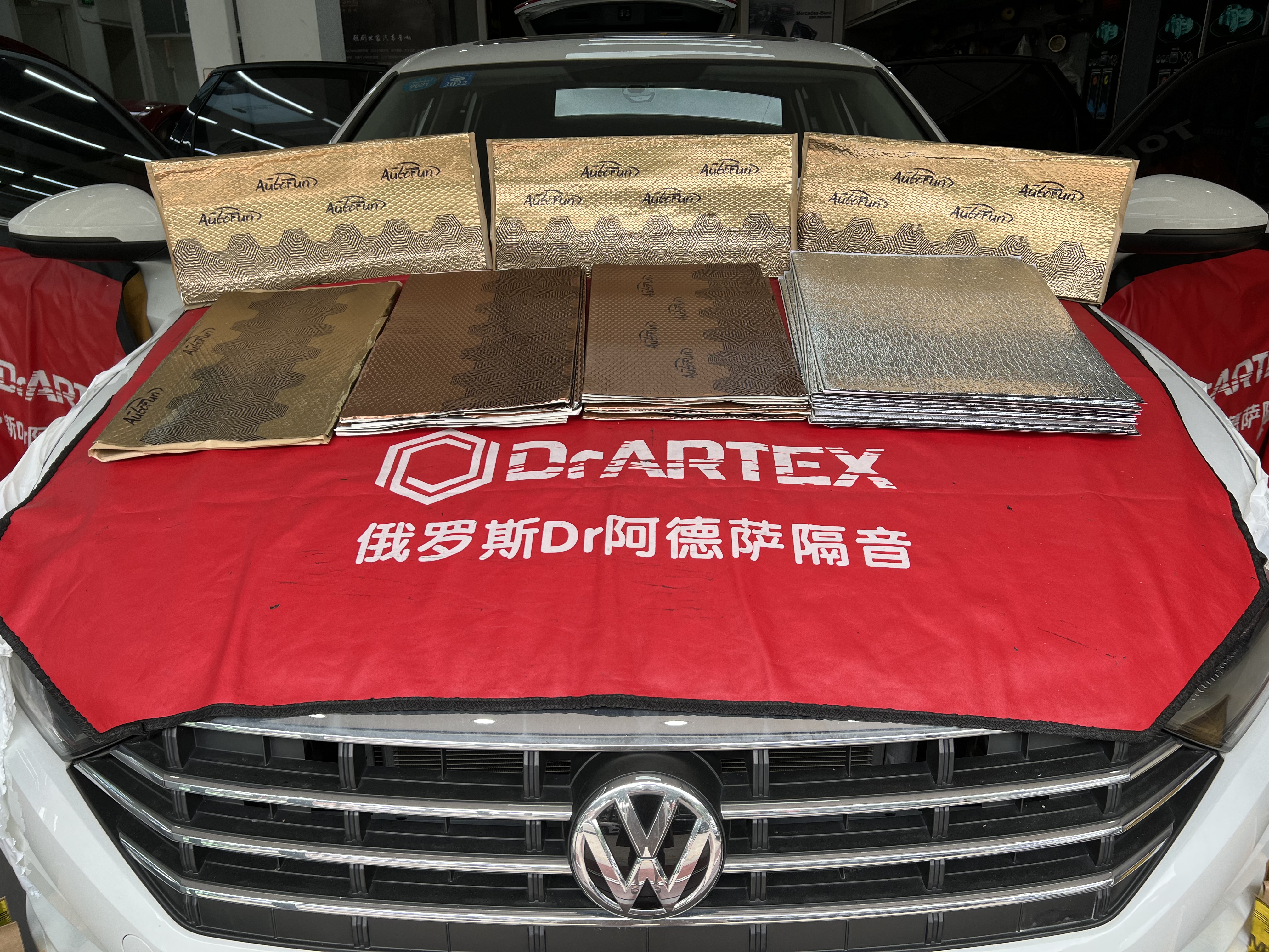 大众速腾隔音升级阿德萨 阻隔发动机噪音，...