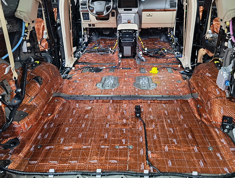 丰田霸道改装阿德萨隔音 降噪提升车内环境...